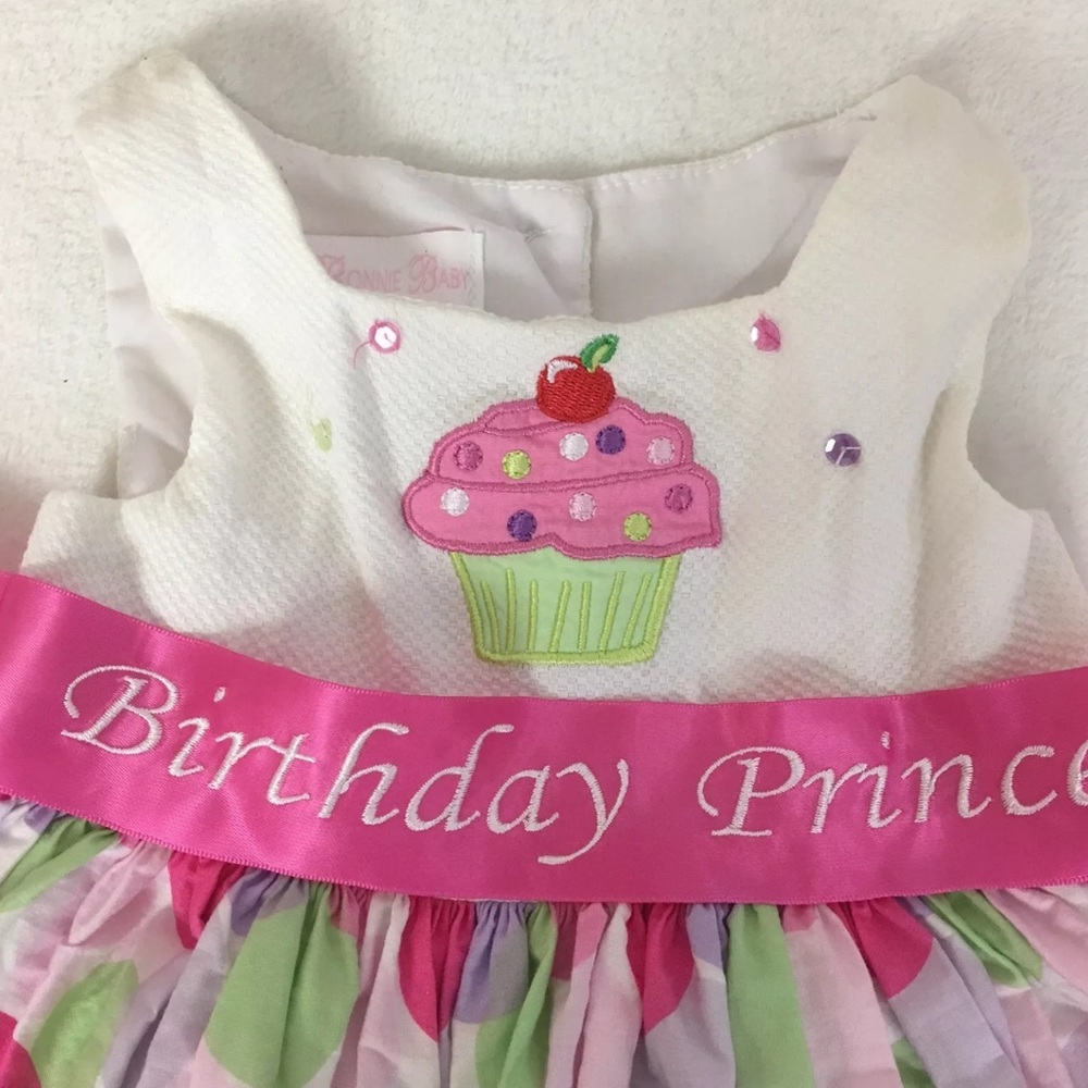 SOLD SOLD Bonnie Baby Birthday Dress - Picture 6 of 6